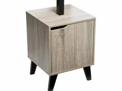 Five Perchero Pie N'Modul 8 Varillas con Puerta Roble/Negro 35x159 cm Marru00f3n New