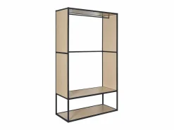 Perchero reversible de madera y metal OSLO Gris