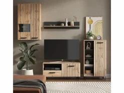 Vicco Perchero roble wotan 100x38x142 amber Color natural oscuro Online
