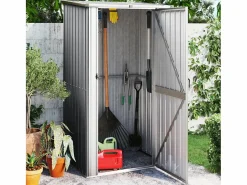 Perdir Cobertizo de jardín acero galvanizado 118,5x97x209,5 cm^Garden Furniture Hot