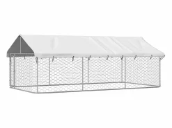 Perrera de exterior con tejado 400x200x150 cm^Clicnbuy Best