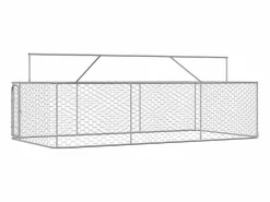 Perrera de exterior con tejado 400x200x150 cm^Clicnbuy Best