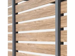 Sweeek Cenador Y Quiosco|Persiana de aluminio efecto madera de 1.3m antracita