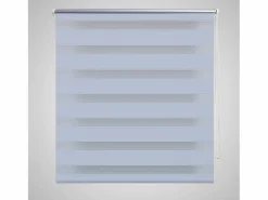 Persiana enrollable blanca filtrante de luz 80 x 150 cm cortina de ventana persiana de privacidad 4102092^Helloshop26 Clearance