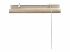 Persiana enrollable de bambú natural 120 x 160 cm para ventana con protección visual 4102141^Helloshop26 Outlet