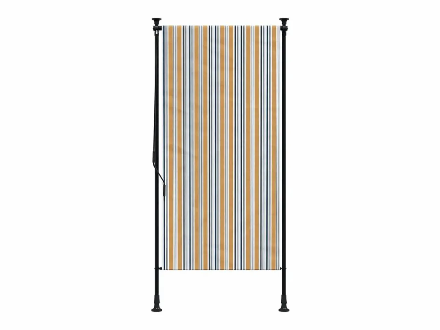 Persiana enrollable exterior tela acero y blanco ES736047 Amarillo New