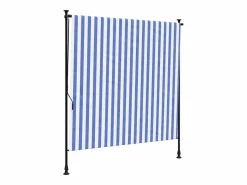 Persiana enrollable exterior tela acero blanco 200x270 cm ES168781 Azul Sale
