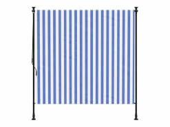 Persiana enrollable exterior tela acero blanco 200x270 cm ES168781 Azul Sale