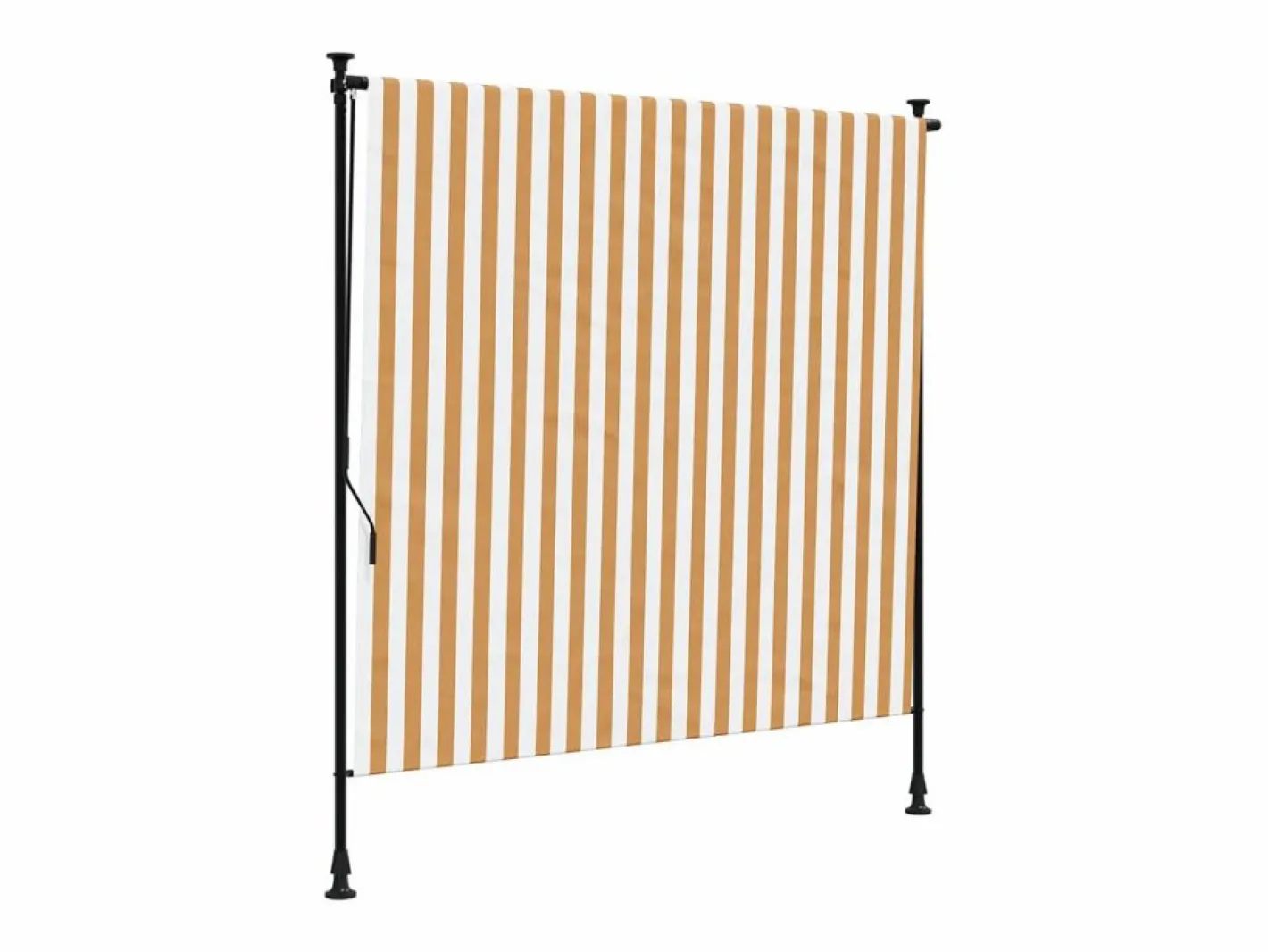 Estor Y Toldo|Persiana enrollable exterior tela acero y blanco ES608300