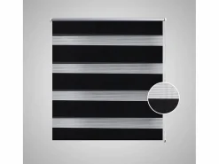 Helloshop26 Persiana enrollable filtrante de luz negra de 100 x 175 cm cortina para ventana persiana de privacidad 4102106 Negro Hot