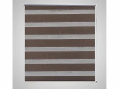 Helloshop26 Persiana enrollable marrón filtrante de luz 60 x 120 cm cortina para ventana persiana de privacidad 4102087 Marru00f3n Outlet
