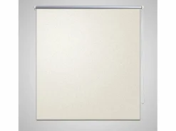 Helloshop26 Persiana enrollable opaca color crema 160 x 230 cm cortina para ventana persiana de privacidad 4102070 Negro