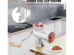 Materiales Y Utensilios De Cocina|Picadora De Carne Manual SucceBuy, De Hierro Fundido Resistente Con Abrazadera De Mesa De Acero