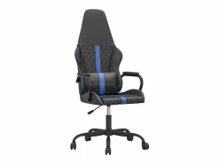 Clicnbuy Silla Gaming|piezas Silla gaming con masaje cuero sintético y negro