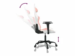 piezas Silla gaming cuero sintético y rosa^Clicnbuy Hot