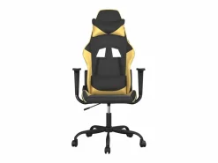 Clicnbuy Silla Gaming|piezas Silla gaming de masaje cuero sintético negro y