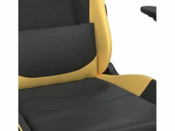 Clicnbuy Silla Gaming|piezas Silla gaming de masaje cuero sintético negro y