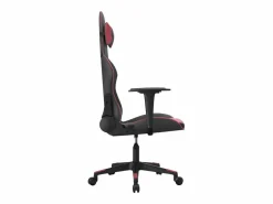 piezas Silla gaming de masaje cuero sintético negro y vino tinto^Clicnbuy