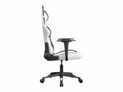 piezas Silla gaming de masaje cuero sintético blanco y^Clicnbuy Outlet