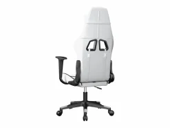 piezas Silla gaming de masaje cuero sintético blanco y^Clicnbuy Outlet