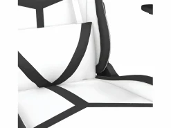 piezas Silla gaming de masaje cuero sintético blanco y^Clicnbuy Outlet