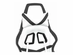 piezas Silla gaming de masaje cuero sintético blanco y^Clicnbuy Outlet