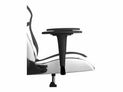piezas Silla gaming de masaje cuero sintético blanco y^Clicnbuy Outlet