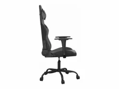 Clicnbuy Silla Gaming|piezas Silla gaming de masaje cuero sintético negro y