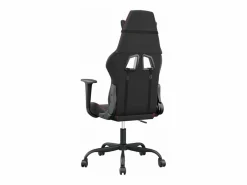 Clicnbuy piezas Silla gaming de masaje cuero sintético negro y vino tinto Rojo
