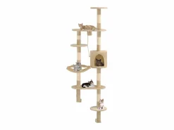 Pilnar Rascador de gatos de pared con poste de sisal 194 cm^Garden Furniture Online