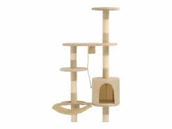 Pilnar Rascador de gatos de pared con poste de sisal 194 cm^Garden Furniture Online