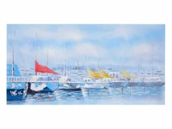 MCW Pintura al óleo barcos pintados a mano Multicolor Discount