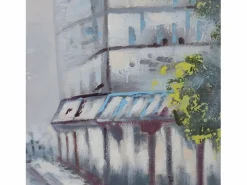 MCW Pintura al óleo pueblo pintado a mano Multicolor Discount