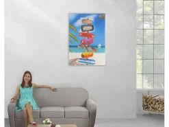 MCW Cuadro|Pintura al óleo señal de tráfico pintada a mano