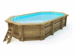Piscina de madera '"Brazila" 5.86 x 3.86 x 1.20 m^Habitat et jardin