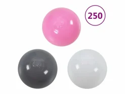 Piscina de bolas para niños con 300 bolas 75x75x32 cm ES553700 Multicolor New