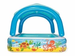 Piscina Desmontable|Piscina de juegos con toldo 140x140x114 cm 52192 ES745043