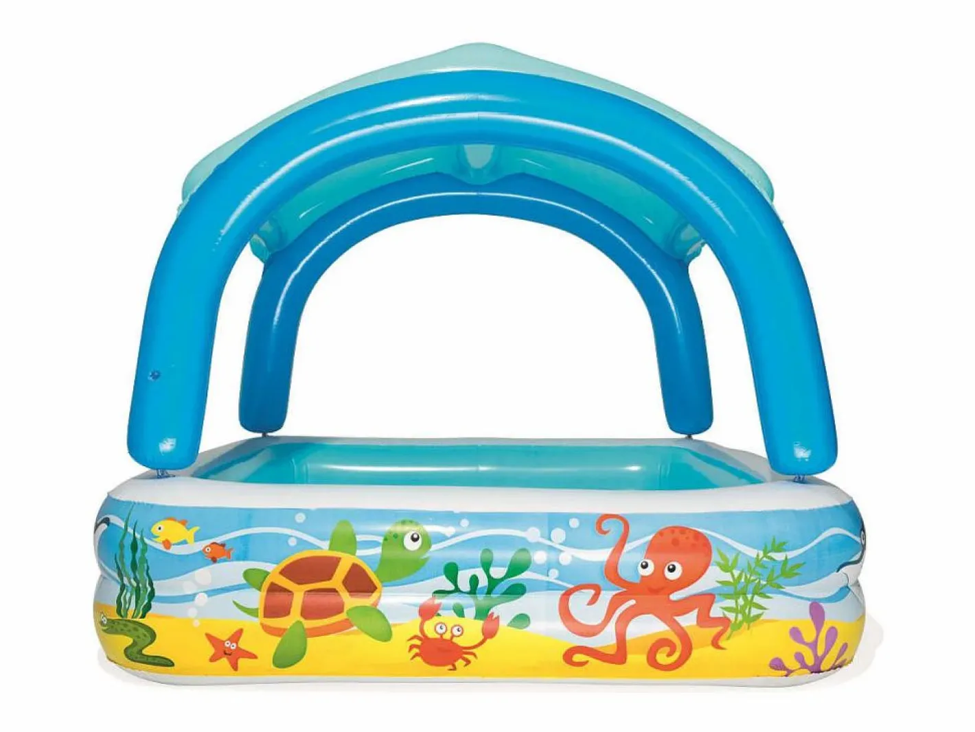 Piscina Desmontable|Piscina de juegos con toldo 140x140x114 cm 52192 ES745043