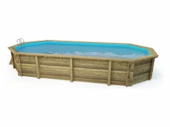 Piscina de madera "Ibiza" - 8.57 x 4.57 x 1.31 m^Habitat et jardin Discount