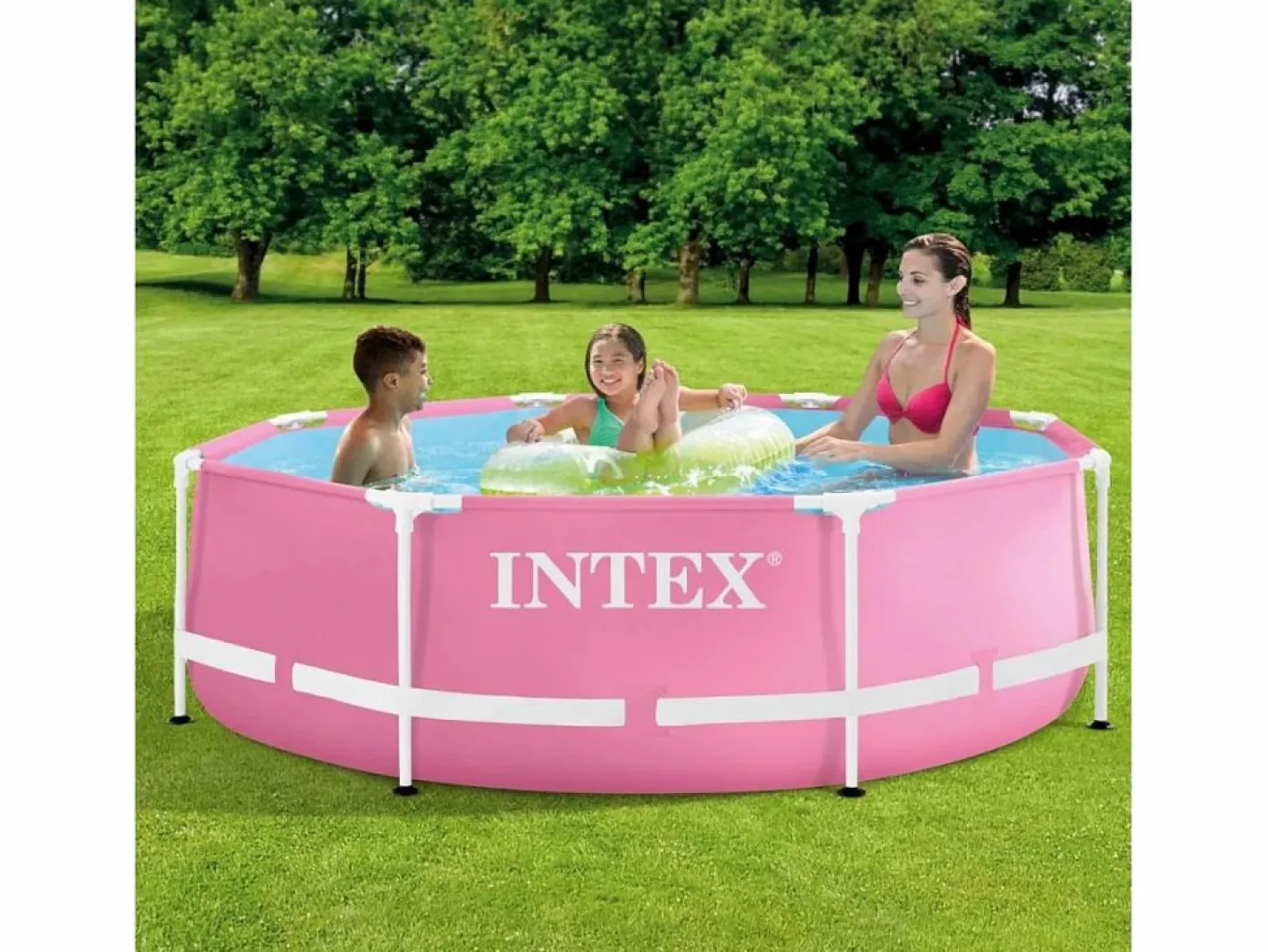 Piscina desmontable Metal Frame 2843L Ø244x76 cm^Intex New
