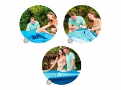 Intex Piscina Tubular|Piscina desmontable Metal Frame 4.485L 4 personas 76xØ305 cm