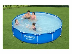 Piscina Desmontable Tubular Steel Pro 366x76 cm con Depuradora Cartucho 1.249 L/H^Bestway