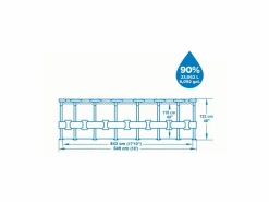 Piscina Desmontable Tubular Steel Pro Max 549x122 cm con Depuradora Cartucho 5.678 L/H Cobertor y Escalera^Bestway Best