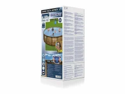 Piscina elevada efecto ratán marrón 4,88x1,22 m HILO^Concept-Usine
