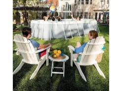 Intex Piscina Tubular|Piscina elevada ovalada 503x274x122cm con bomba, escalera y accesorios