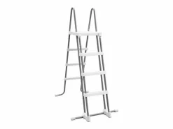 Intex Piscina elevada ovalada 610x305x122cm con escalera y bomba 26798 Gris claro New