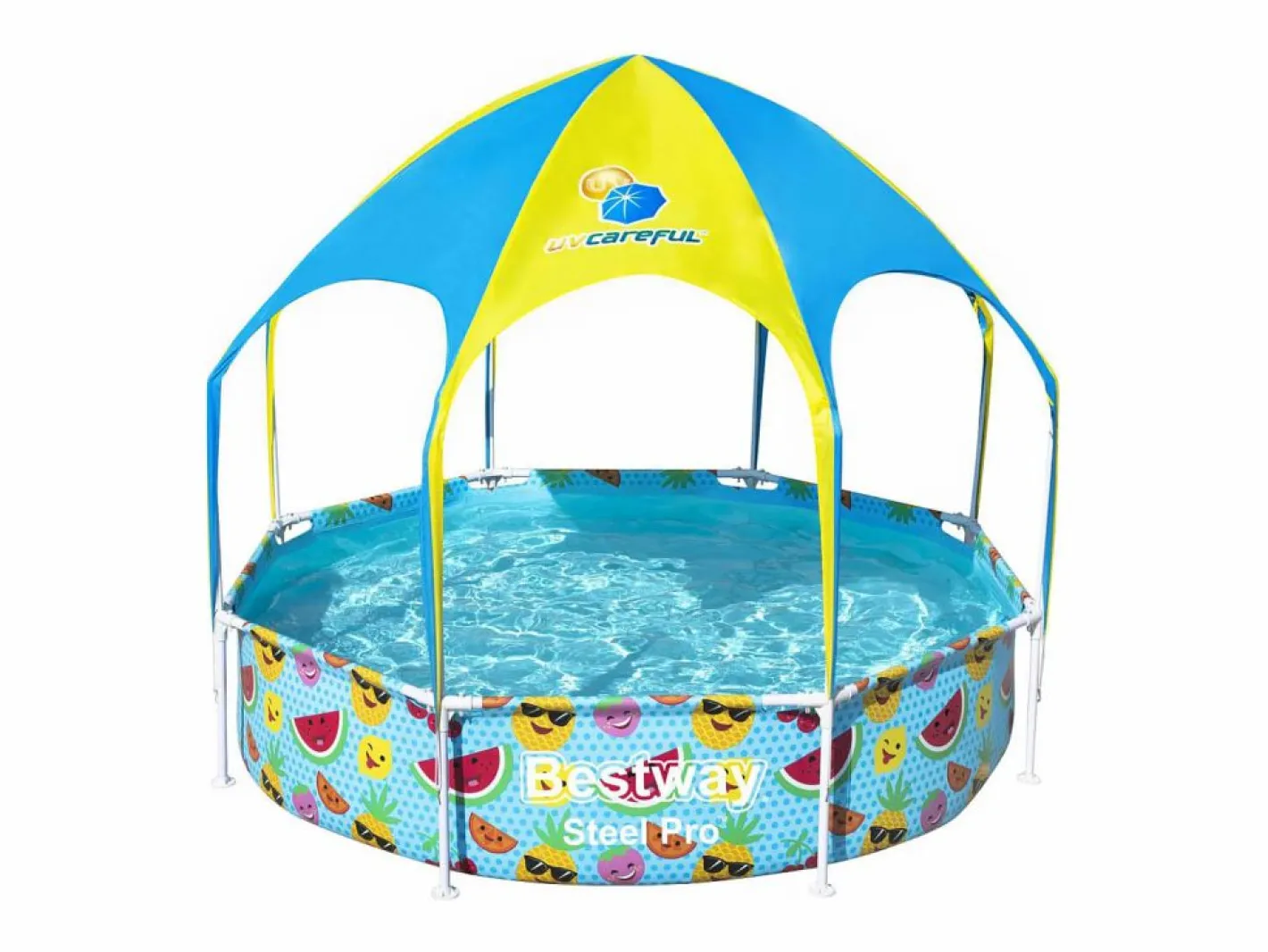 Piscina elevada para niños Steel Pro UV Careful 244x51 cm ES715338 Multicolor Outlet
