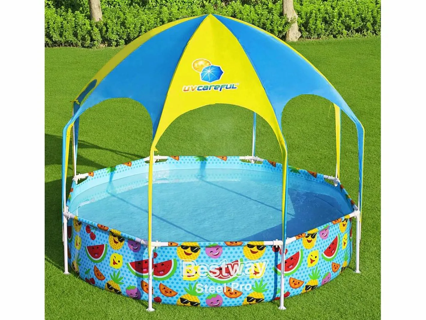 Piscina elevada para niños Steel Pro UV Careful 244x51 cm ES715338 Multicolor Outlet