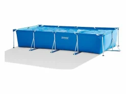 Intex Piscina Tubular|Piscina elevada rectangular 450x220x84 cm con bomba