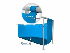 Intex Piscina Tubular|Piscina elevada rectangular 450x220x84 cm con bomba